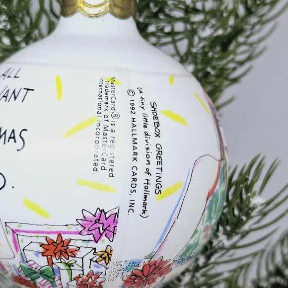 Hallmark - Vintage MasterCard Glass Ornament 1992 - Picture 4 of 13
